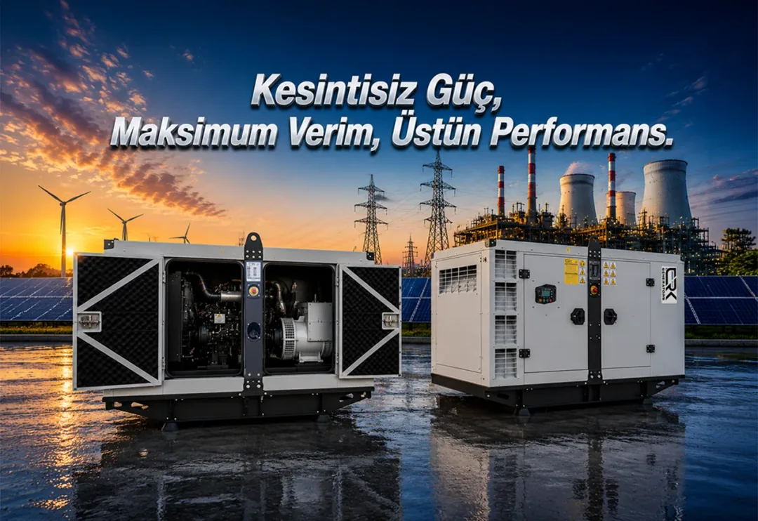 Kesintisiz güç, maksimum verim: açık ve kapalı kabinli Erk Power dizel jeneratörler